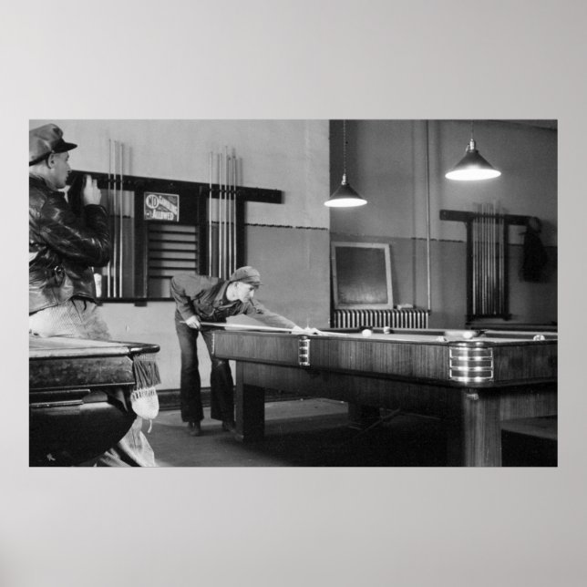 Iowa Pool Hall, 1940 Poster (Vorne)