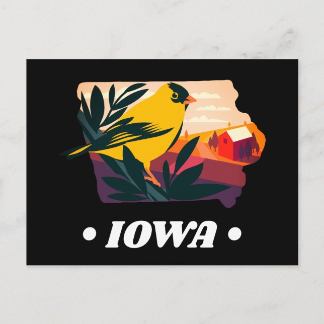 Iowa Postcard Postkarte (Vorderseite)