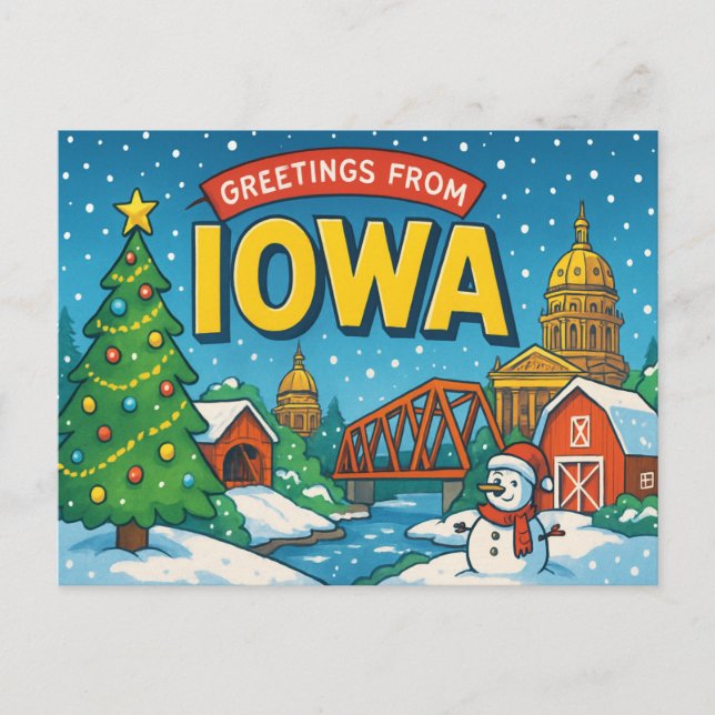 IOWA Postcard Postkarte (Vorderseite)