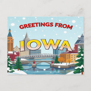 IOWA Postcard Postkarte