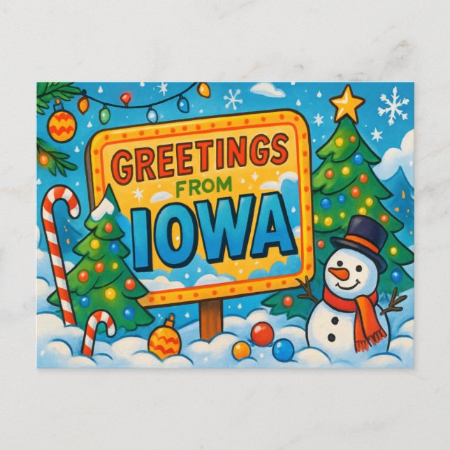 IOWA Postcard Postkarte (Vorderseite)