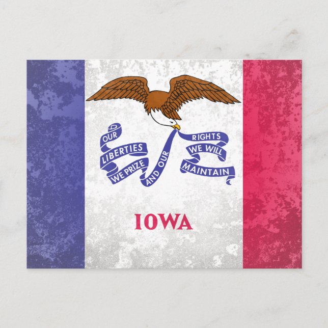 Iowa Postkarte (Vorderseite)