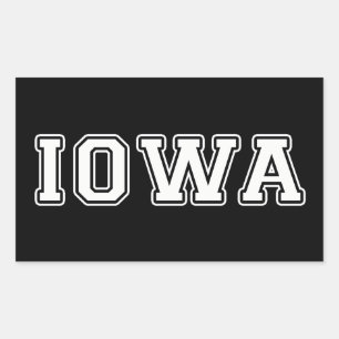 Iowa Rechteckiger Aufkleber