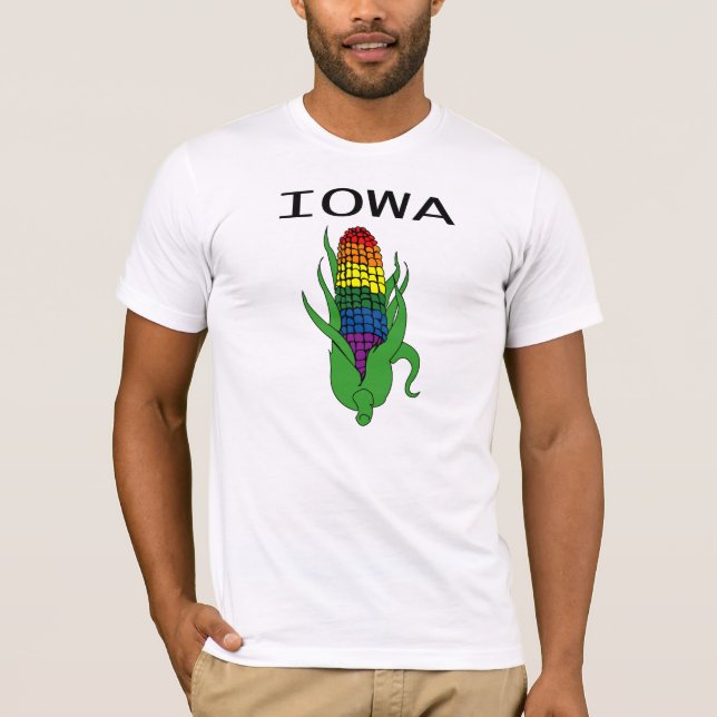 Iowa-Regenbogenmais T-Shirt (Vorderseite)