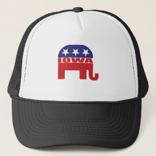 Iowa Republikanischer Elefant Truckerkappe
