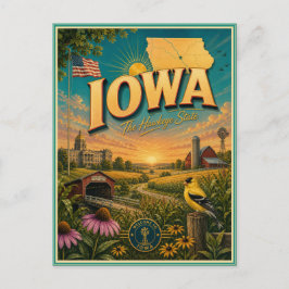Iowa Retro Reise Souvenir Postkarte