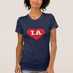 Iowa Rotes Herz - I Liebe IA T-Shirt
