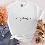 Iowa Script Staat FrauenT - Shirt<br><div class="desc">Jeden Tag fügen wir neue Designs hinzu!</div>