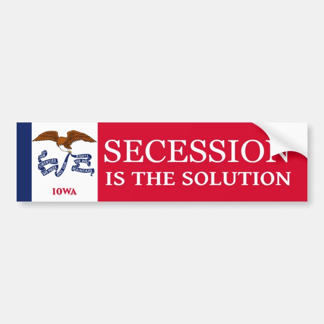 Iowa Secession Autoaufkleber (Vorne)