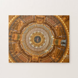 Iowa Staat Hauptstadt Dome in Des Moines, Iowa. Puzzle