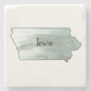 Iowa Staat Illustration Steinuntersetzer