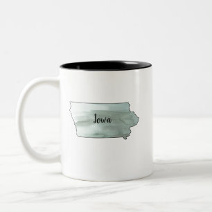 Iowa Staat Illustration Zweifarbige Tasse