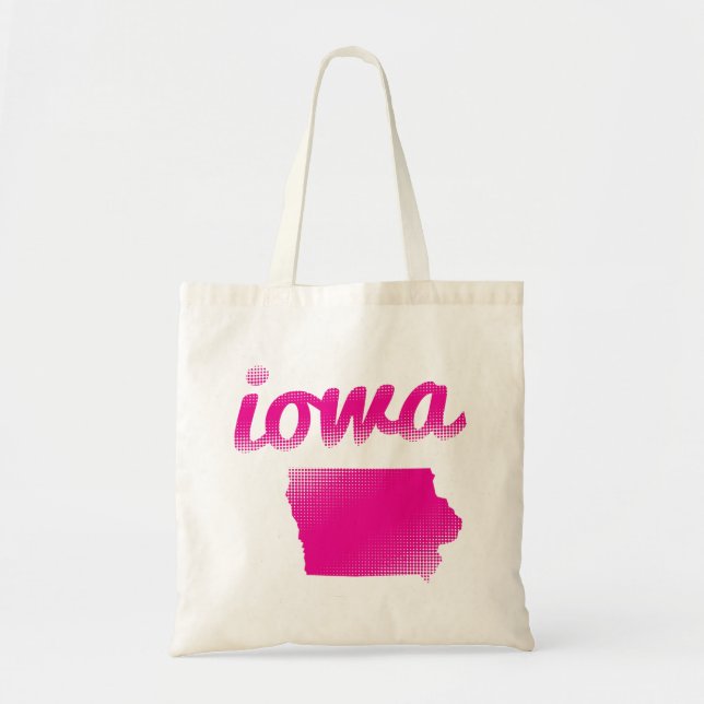 Iowa-Staat im Rosa Tragetasche (Vorne)
