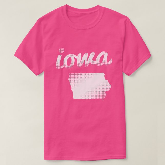 Iowa-Staat im Weiß T-Shirt (Design vorne)