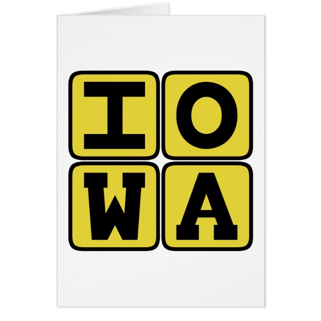 IOWA Staat Iowan Hawkeye Des Moines Cedar Rapids (Vorne)