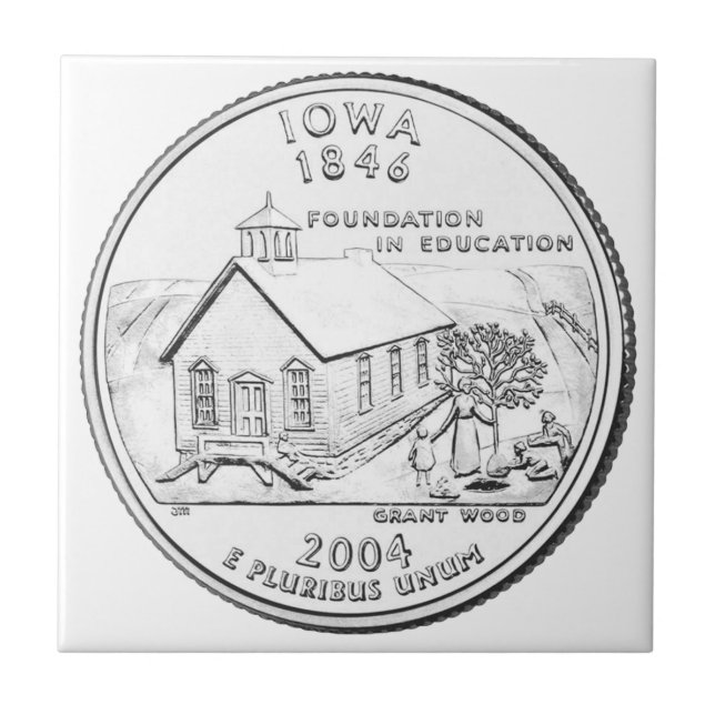 Iowa Staat Quarter Fliese (Vorderseite)