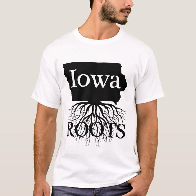 Iowa Staat Roots Shirt für Frauen oder Männer (Vorderseite)