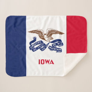 Iowa Staatsflagge Sherpadecke