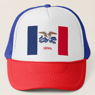 Iowa Staatsflagge Truckerkappe