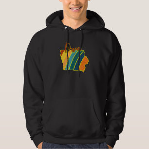 Iowa Staatsstolz Sunset I Liebe Iowa Hoodie