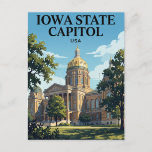 Iowa State Capitol USA Postkarte