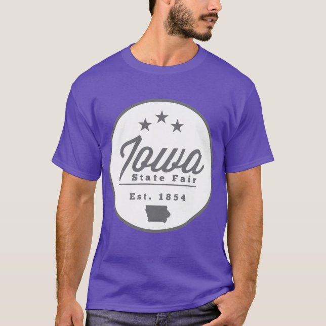 Iowa State Fair Est 1854 Oversized T-Shirt (Vorderseite)