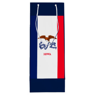 Iowa State Flag Design Geschenktüte Für Weinflaschen