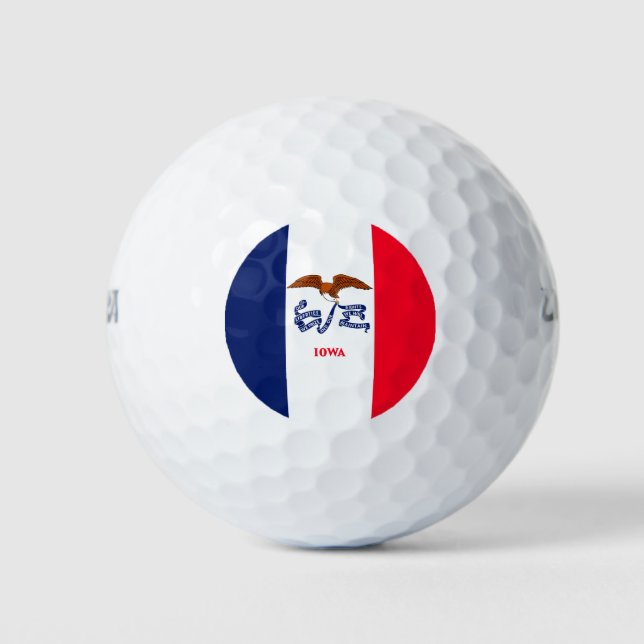 Iowa State Flag Design Golfball (Vorderseite)