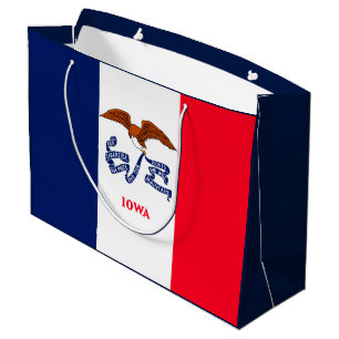 Iowa State Flag Design Große Geschenktüte