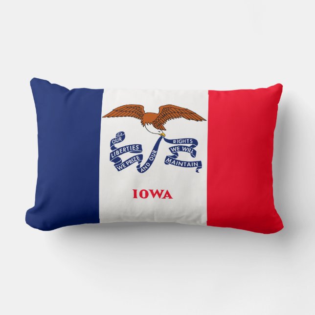 Iowa State Flag Design Lendenkissen (Vorderseite)