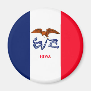 Iowa State Flag Design Magnet