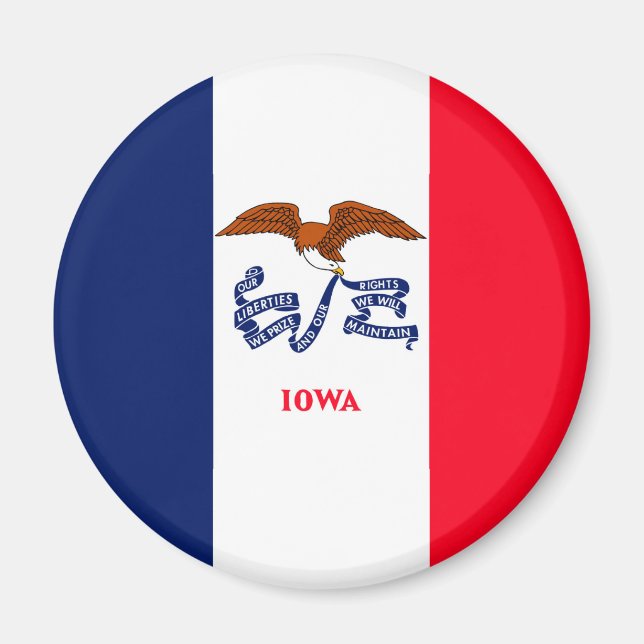 Iowa State Flag Design Magnet (Vorne)