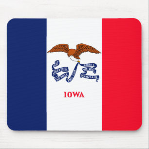 Iowa State Flag Design Mousepad