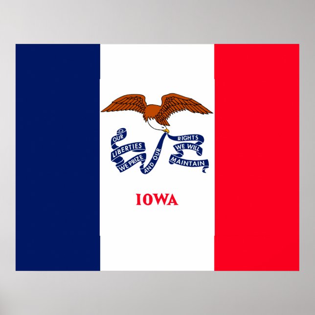 Iowa State Flag Design Poster (Vorne)