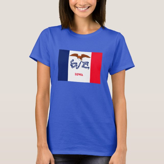 Iowa State Flag Design T-Shirt (Vorderseite)