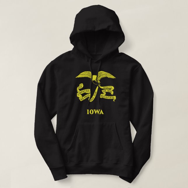 Iowa State Flag Hooded Sweatshirt (Design vorne)