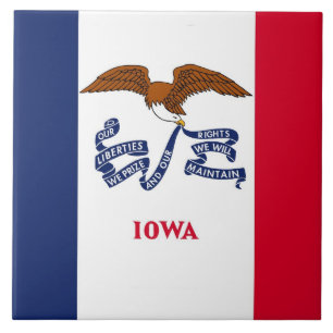 Iowa State Flag Tile Fliese