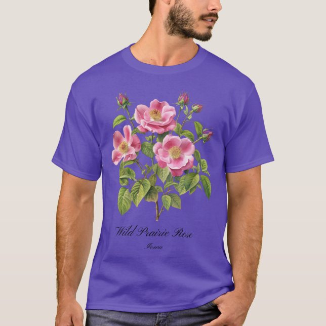 Iowa State FlowerWild Prairie Rose T-Shirt (Vorderseite)