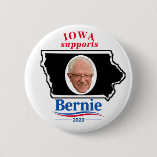 Iowa stützt Bernie-Sandpapierschleifmaschinen 2020 Button