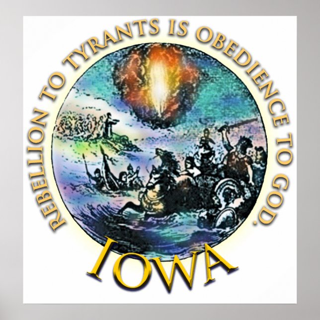 Iowa-Tee-Party-Plakat Poster (Vorne)