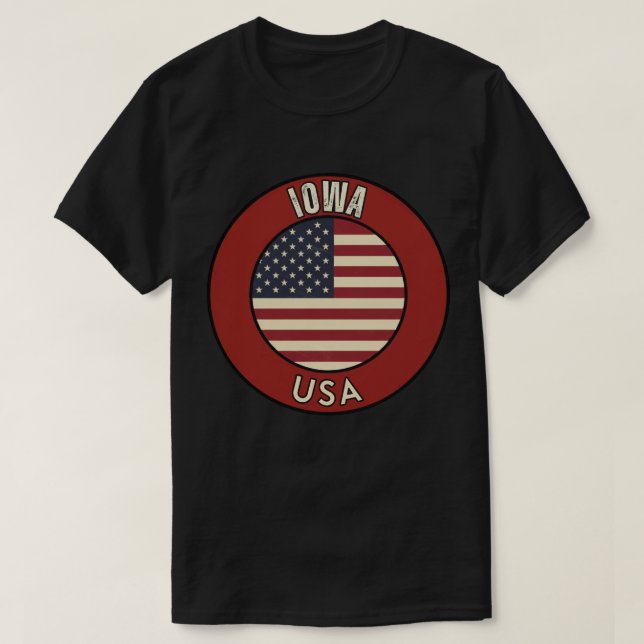 Iowa United States of America T-Shirt (Design vorne)
