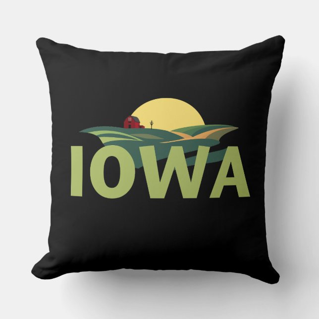 Iowa USA Kissen (Vorderseite)
