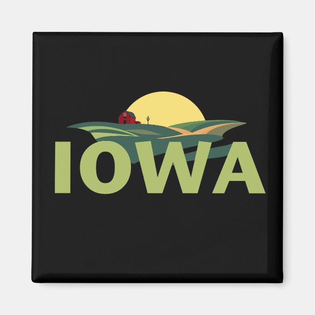Iowa USA Magnet (Vorne)
