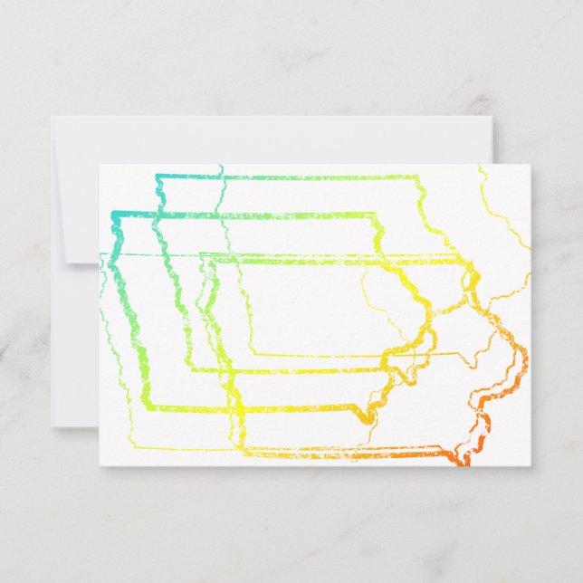 Iowa verblassen Unschärfe Einladung (Vorderseite)