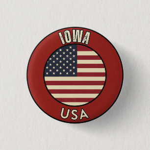 Iowa Vereinigte Staaten von Amerika Button