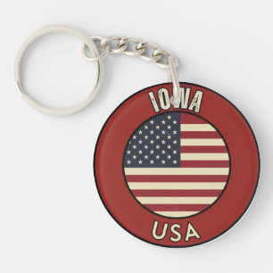 Iowa Vereinigte Staaten von Amerika Schlüsselanhänger