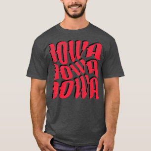 IOWA Vintag Typografie Design V2 T-Shirt