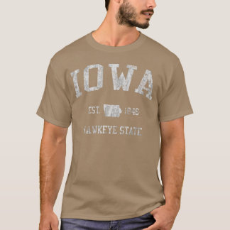 Iowa Vintage Sports Design Retro T-Shirt