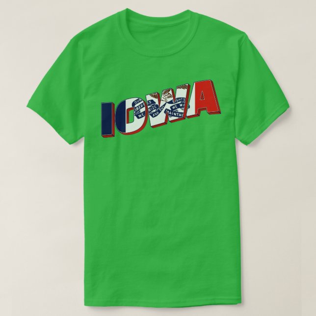Iowa Vintager Retro-Souvenir 2 T-Shirt (Design vorne)