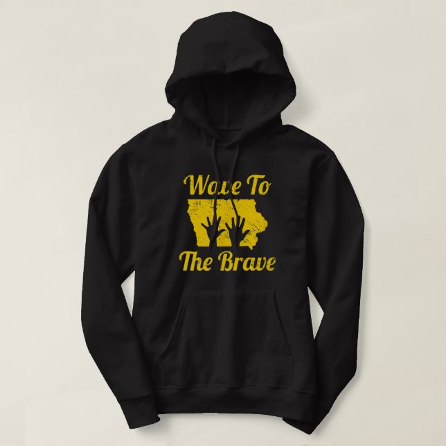 Iowa Wave zum tapferen Hospital Hand Waving Helden Hoodie (Design vorne)